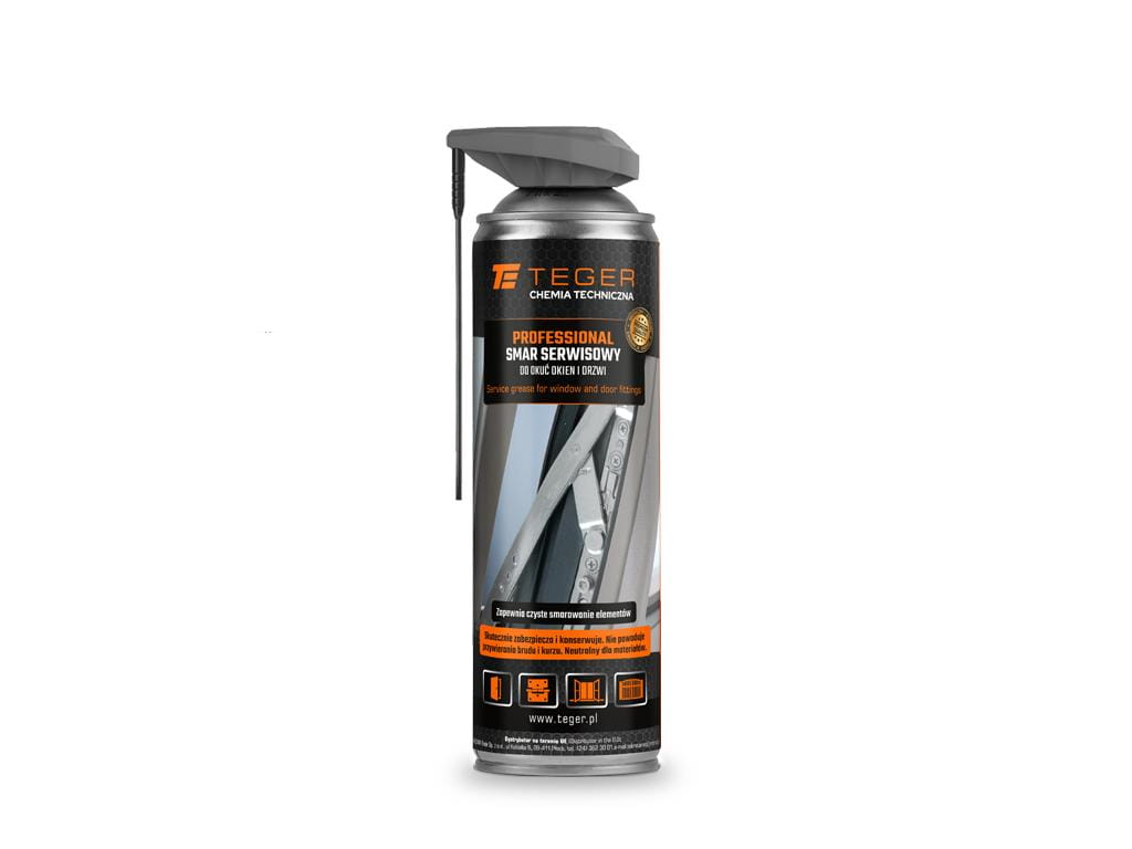 Smar serwisowy do okuć okien i drzwi PROFESSIONAL z aplikatorem EVO 500ml Teger